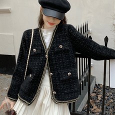 Moirbella 女款 Roya V領粗花呢外套