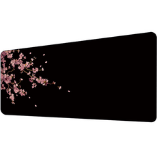쇼핑닥터 벚꽃 논슬립 초대형 사무용 게임용 가정용 마우스패드 300 x 600 x 3 mm, 고요한 꽃그늘, 1개