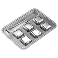 SUNCHA 雙搶 304不鏽鋼冰塊 DP32200 6個裝, 1套