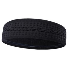 NEOLIN 防滑透氣網眼運動髮帶 瑜珈 跑步 自行車, 黑色, 1個