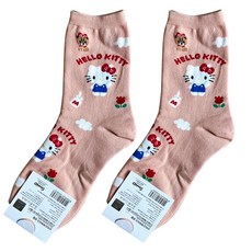 Sanrio 三麗鷗 英文好朋友小圖中筒襪 CEJY091 2雙