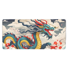 購物醫生 動漫超大型電競家用滑鼠長墊 300 x 800 x 3 mm, 1個, 青龍的西風