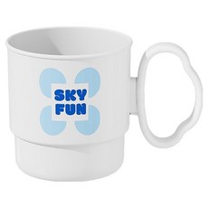 더자카 클린업 다용도 양치컵 500ml, 화이트, 1개