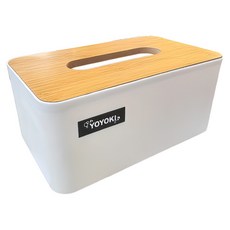 YOYOKI 竹漾面紙盒, 白色