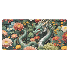 쇼핑닥터 애니메이션 초대형 게이밍 가정용 마우스장패드 400 x 900 x 4 mm, 플라워 드래곤, 1개