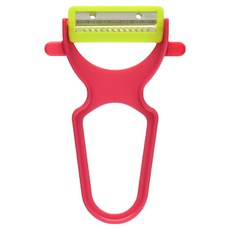 PEARL LIFE 珍珠金屬 削皮切絲兩用刀, 1個, 紅色