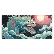 쇼핑닥터 애니메이션 초대형 게이밍 가정용 마우스장패드 300 x 700 x 2 mm, 달빛청룡의포효, 1개