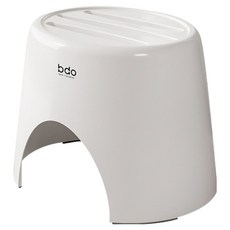 THE ZAKKA 圓形多功能排水浴室椅, 白色