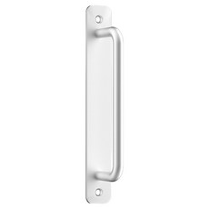 통큰창고 셀프인테리어 문손잡이 타공버전 라운드 중 25 x 180 x 36 mm, 실버, 1개