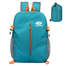 VANAHEIMR 華納海姆 Elso 迷你口袋 生活防水 登山 運動 旅行用 彩色後揹包 + 收納包組合, 藍色