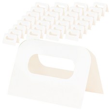 제이팩토리 종이 손잡이 헤더택 각대봉투, 100개, 화이트