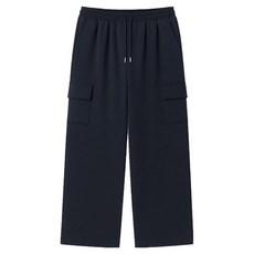 PLAYS 男士短版/長版抽繩鬆緊帶口袋工裝寬版運動褲