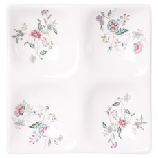 復古經典陶瓷4格分隔盤 小款, 1個, 帝國