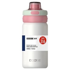 DODGE 道奇輕快彈跳保溫杯, 440ml, 1個, 顏色隨機－清新黃, 桃語白, 牛油果綠,  拿鐵棕