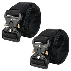 오웨니 남성용 스포츠 벨트 허리띠 2p, 블랙, 1세트