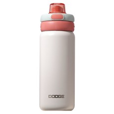 DODGE 道奇 輕快彈跳保溫杯, 560ml, 1個, 顏色隨機 (清新黃/拿鐵棕/牛油果綠/桃語白)