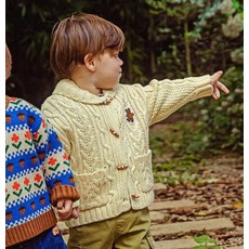 Pimpollo 兒童Ted麻花針織開襟衫 OLTCU04