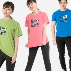 MI MI LEO 台灣製高透氣吸排T恤3件組 C29, 蘋果綠 + 粉桃色 + 寶藍色