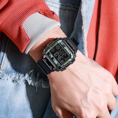 Soyo Sanghoe 高級數位電子運動手錶, 黑色, 1個