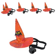 Party Club 迷你女巫帽髮箍, 橘色, 6個