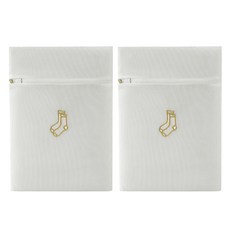 EASYDEAL 防變形高級洗衣袋 25 x 35 x 2 cm, 2個, 襪子