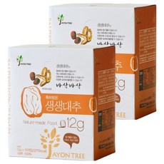 JAYON TREE 生鮮大棗韓國產冷凍乾燥大棗片 12g*10入, 2個, 120g