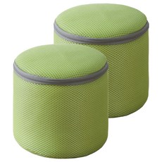 EASYDEAL 簡易內衣洗衣袋 15 x 17 cm, 2個, 綠色