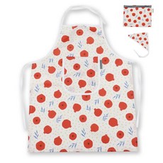 BEBE CHOUETTE 兒童圖案圍裙 + 頭巾 + 防水收納袋組合