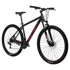 제녹스 락스팟D 26 시마노21단 MTB 자전거 방문설치, 매트블랙 + 레드, 1개, 170cm