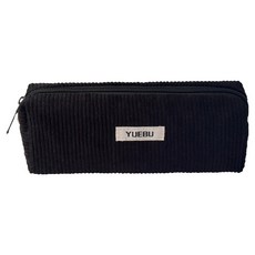 TODAY LIVING 燈芯絨筆袋 CD_OST_AL237B, 黑色, 1個