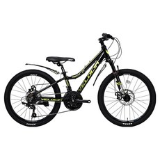 벨로시아 트렌타2.1D 22 MTB 알루미늄 디스크 브레이크 12.2kg 방문설치, 블랙 + 라임, 1개, 160cm