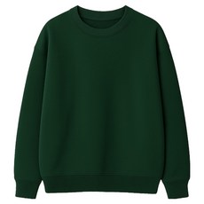 PLAYS 男款圓領寬鬆基本款特級雙面棉質大學T