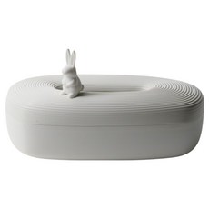 QUALy 鵝卵石衛生紙盒 L, 1個, 邦妮兔