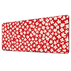 Shopping Doctor 遊戲用 辦公用 家用 大型滑鼠墊 300 x 600 x 3 mm, 1個, 紅色雛菊184