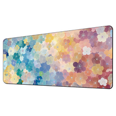 쇼핑닥터 게임용 사무용 가정용 마우스패드장패드 300 x 600 x 3 mm, 무지개데이지204, 1개