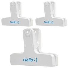 磁吸式冰箱貼紙條夾, 3個, 白色