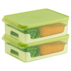 Changsin Living 昌信生活 Sumfresh 冰箱蔬菜保鮮盒 3.5L x 2p + 瀝水籃 2p 組, 1套