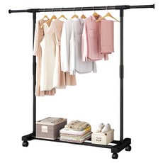 Y-Hop 移動式衣架掛衣架, 黑色