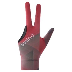 Foaming Home 耐用撞球手套 左手 全指 SNK67, 1個, 黑色 + 紅色