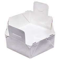 벅703 HEXA POT 인덕션 직화 겸용 2인용 종이냄비 2p, 화이트, 1개