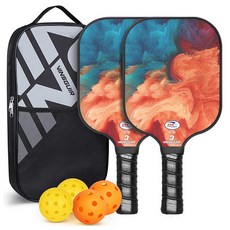 빈스귀르 마샤투 야외 비치 선셋 피클볼 세트, 오렌지퓨전, 1세트