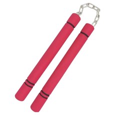 핫템온 깔끔한 쌍절곤, 빨강, 1개