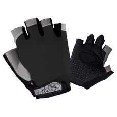 運動跑步護腕半指手套 雙手配戴組 基本款, 1套, 黑色