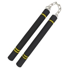 핫템온 깔끔한 쌍절곤, 블랙, 1개