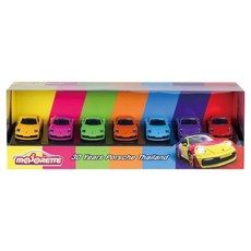 maJORETTE 美捷輪 七彩泰國30周年保時捷911 小汽車 7件組, 1套, 多色