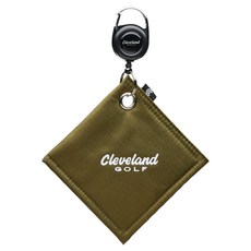 Cleveland GOLF 高爾夫球Cleveland伸縮球巾 CGF-24062I, 1個, 卡其色