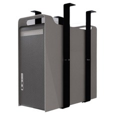 와이홉 PC 컴퓨터 본체 거치대 데스크탑 받침대 2mm, 블랙, 1개