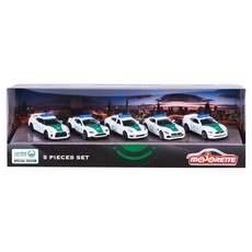 maJORETTE 美捷輪 2023杜拜小汽車A 5件組, 1套, 白色 + 綠色 + 藍色