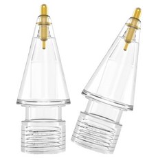 DGG Apple Pencil 筆尖 半永久 Pro 2代 1代 自動鉛筆筆頭, 2個, 透明