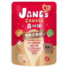 JANE's CONGEE 真的粥 寶寶粥, 1個, 150g, 牛肉蔬果